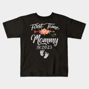 First Time Mommy 2023 Kids T-Shirt